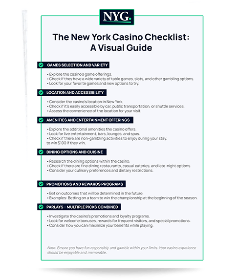 The NY Casino Checklist